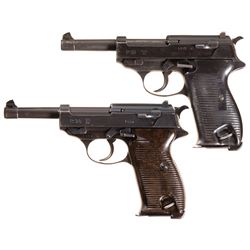 Two German Military Semi-Automatic Pistols -A) Mauser "SVW/45" Code P-38 Pistol