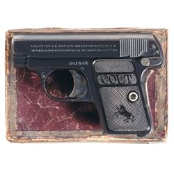 Colt Model 1908 Vest Pocket Semi-Automatic Pistol with Box