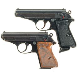 Two Walther Semi-Automatic Pistols -A) Walther Model PP Pistol