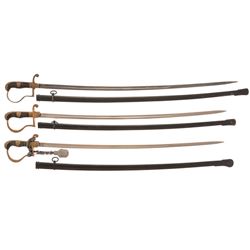 Three Nazi Swords with Scabbards
