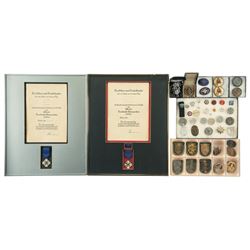 Large Group of German Style Medals, Decorations, and Similar Items