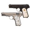 Image 1 : Collector's Lot of Two Colt Semi-Automatic Pistols -A) Colt Model 1908 Pocket Hammerless Pistol