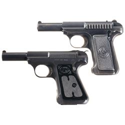 Collector's Lot of Two Savage Semi-Automatic Pistols -A) Savage Model 1907 Pistol
