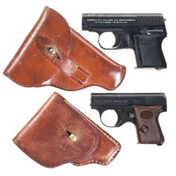 Collector's Lot of Two Mauser Semi-Automatic Pocket Pistols with Holsters -A) Mauser WTP I Pistol