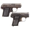 Image 2 : Two European Semi-Automatic Pistols with Holsters -A) Fritz Mann Pocket Pistol