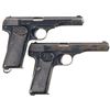 Image 2 : Two European Military Fabrique Nationale Browning Model 1922 Semi-Automatic Pistols with Drop Holste