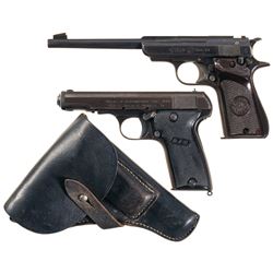 Two European Semi-Automatic Pistols -A) Star Model B Pistol