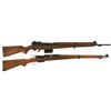 Image 1 : Two Military Rifles -A) Fabrique Nationale Luxembourg Contract Model 1949 Semi-Automatic Rifle