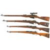 Image 2 : Four Bolt Action Military Rifles -A) Soviet Mosin Nagant Model 91/30 Bolt Action Sniper Rifle with S
