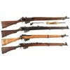 Image 1 : Four British Military Bolt Action Rifles -A) Enfield No.4 MK I Rifle with Bayonet