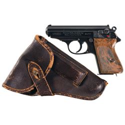 Walther Model PPK Semi-Automatic Pistol with Holster