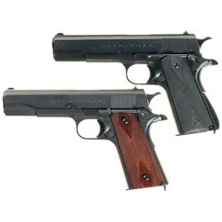 Two Argentine Military Semi-Automatic Pistols -A) D.G.F.M. - (F.M.A.P) Model 1927 Pistol with Air Fo