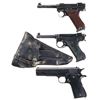 Image 1 : Three Semi-Automatic Pistols -A) Finnish Valmet L-35 Lahti Pistol