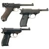 Image 2 : Three Semi-Automatic Pistols -A) DWM Luger Pistol with Finnish Markings