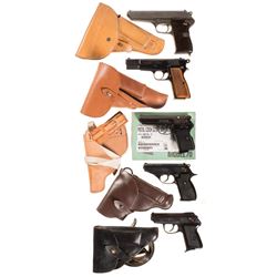 Five European Semi-Automatic Pistols -A) CZ Model 52 Pistol with Holster