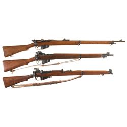 Collector's Lot of Three British Bolt Action Military Rifles -A) Enfield Mark I Rifle