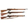 Image 1 : Collector's Lot of Three British Bolt Action Military Rifles -A) Enfield Mark I Rifle