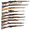 Image 1 : Nine Military Bolt Action Long Guns -A) New England Westinghouse Model 1891 Nagant Rifle