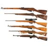Image 2 : Six Military-Style Long Guns -A) Soviet Mosin-Nagant Model 91/30 Bolt Action Rifle