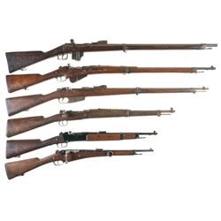Six European Bolt Action Military Rifles -A) Dutch Beaumont-Vitali Model 1871/88 Rifle