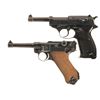 Image 1 : Two Semi-Automatic German Military Pistols -A) Walther "ac/41" Code P-38 Pistol