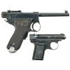 Image 2 : Two Semi-Automatic Pistols -A) Early Production Serial Number "201" Tokyo Gas & Electric Papa Nambu 