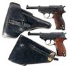 Image 1 : Two German Semi-Automatic Pistols with Holsters -A) Walther "ac/43" Code P-38 Pistol