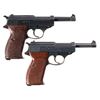 Image 2 : Two German Semi-Automatic Pistols with Holsters -A) Walther "ac/43" Code P-38 Pistol