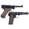 Image 2 : Two Semi-Automatic Pistols -A) DWM "1916" Dated Model 1914 Luger Pistol with Unit Markings