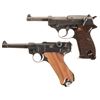 Image 1 : Two German Military Semi-Automatic Pistols -A) Mauser "byf/44" Code P-38 Pistol
