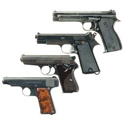 Four Semi-Automatic Pistols -A) French S.A.C.M. Model 1935A Pistol