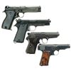 Image 2 : Four Semi-Automatic Pistols -A) French S.A.C.M. Model 1935A Pistol