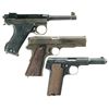 Image 2 : Three Semi-Automatic Pistols -A) Husqvarna Lahti Pistol with Holster