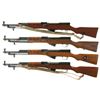Image 2 : Four Semi-Automatic SKS Carbines with Bayonets -A) Chinese Type 56 SKS Carbine