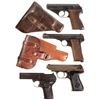 Image 1 : Four  Semi-Automatic Pistols -A) Mauser HSC Pistol with Holster