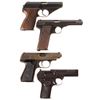 Image 2 : Four  Semi-Automatic Pistols -A) Mauser HSC Pistol with Holster