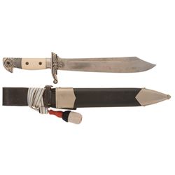 Scarce TeNo Leader's Dagger with Matching Sheath, Hanger and Portepee