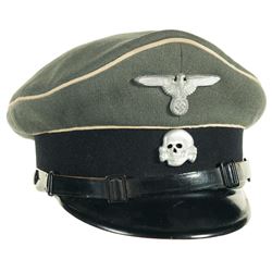 Waffen SS Style Enlisted Man's Peaked Cap
