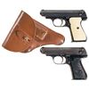 Image 1 : Collector's Lot of Two Nazi Marked Semi-Automatic Pistols -A) J.P. Sauer & Son Model 38H Pistol with