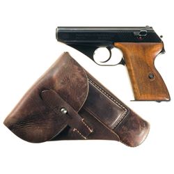 Military Marked Mauser HSC Semi-Automatic Pistol with Holster