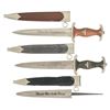 Image 1 : Three Nazi Party Style Daggers with Sheaths