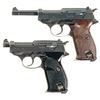 Image 1 : Two P-38 Semi-Automatic Pistols -A) Spreewerke "cyq" Code P-38 Pistol