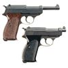 Image 2 : Two P-38 Semi-Automatic Pistols -A) Spreewerke "cyq" Code P-38 Pistol