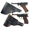 Image 1 : Two German Semi-Automatic Pistols with Holsters -A) DWM Blank Chamber Police Luger Pistol