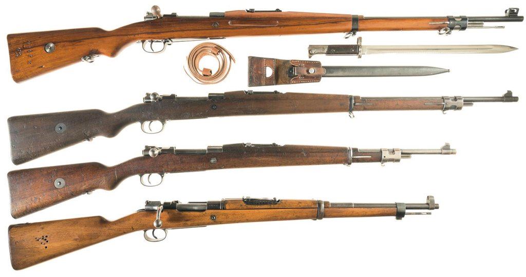 Four Bolt Action Military Rifles -A) Persian Contract Model 98/29 ...