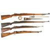 Image 1 : Four Bolt Action Military Rifles -A) Persian Contract Model 98/29 Mauser Rifle with Bayonet