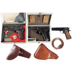 Three Semi-Automatic Pistols -A) Steyr Model 1911 Pistol with Holster