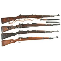 Four Bolt Action Military Rifles -A) CZ Model VZ24 Rifle with Bayonet