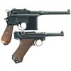 Image 2 : Two Semi-Automatic Pistols -A) Mauser Broomhandle Pistol