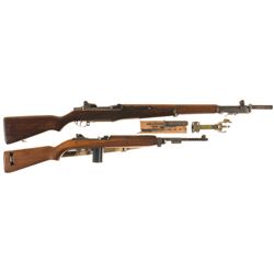 Two U.S. Military Semi-Automatic Longarms -A) U.S. Springfield Armory M1 Garand Rifle with Grenade L